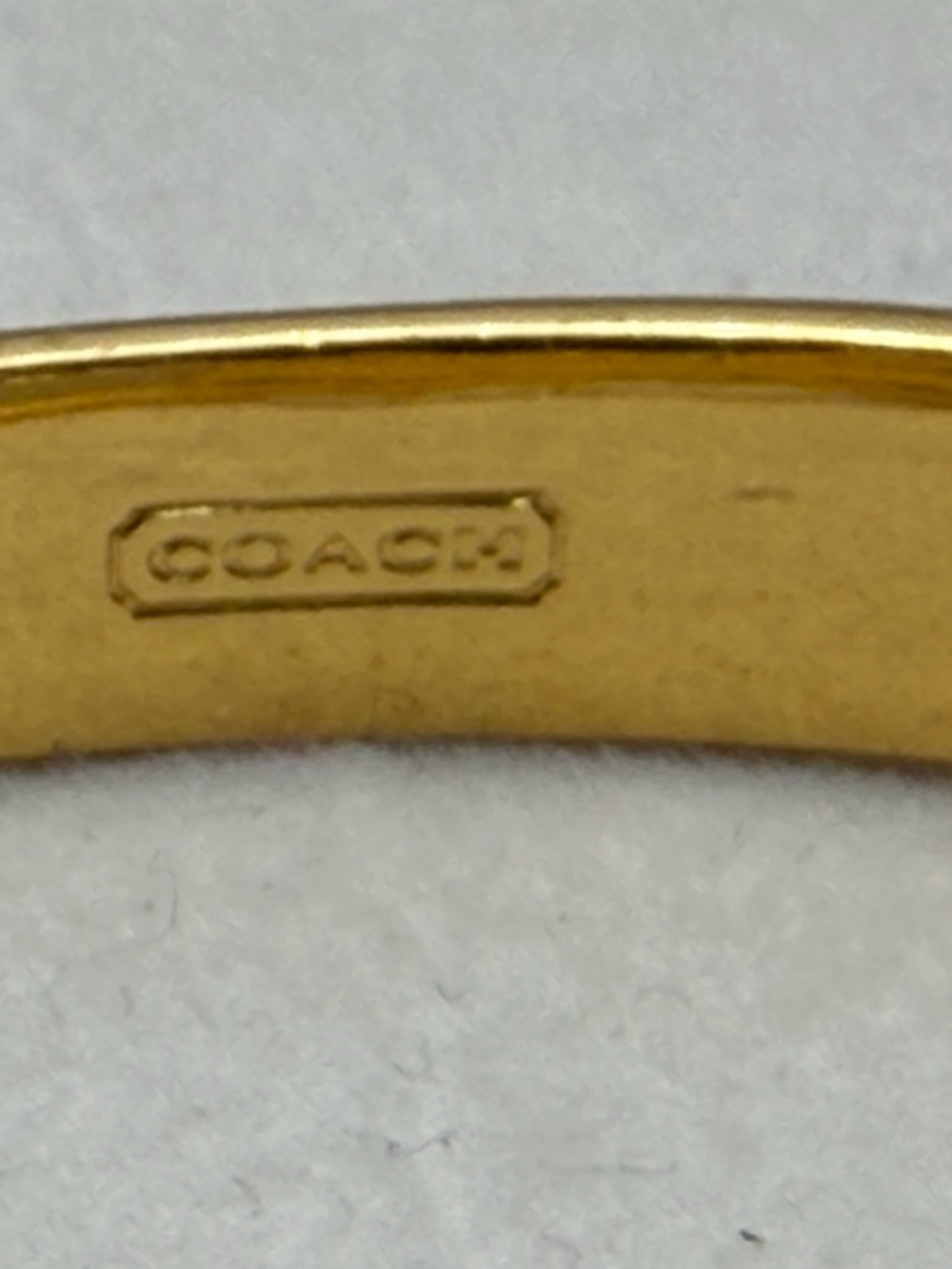 Coach Gold-Tone Interlocking Link Bracelet - Picture 2 of 5